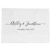 パーソナライズされた大抱き枕 ラージペーパーバッグ (裏面)