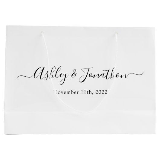 パーソナライズされた大抱き枕 ラージペーパーバッグ (裏面)