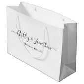 パーソナライズされた大抱き枕 ラージペーパーバッグ (裏面アングル)