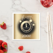 パーソナライズされた大晦日紙ナプキンス スタンダードカクテルナプキン (インサイチュ)