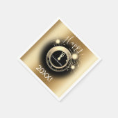 パーソナライズされた大晦日紙ナプキンス スタンダードカクテルナプキン (角)