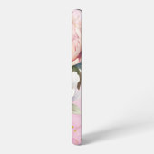 パーソナライズされた大水彩花プリント SAMSUNG GALAXYケース (左側面)