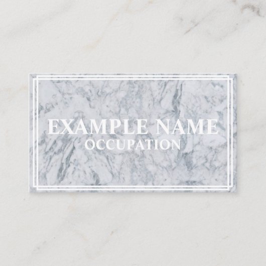 パーソナライズされた大理石テクスチャ(アメリカ) 名刺 (正面)