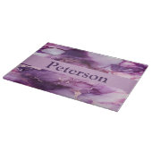 パーソナライズされた大理石ルックグラス カッティングボード (角)