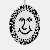 パーソナライズされた太陽パターン セラミックオーナメント (右)