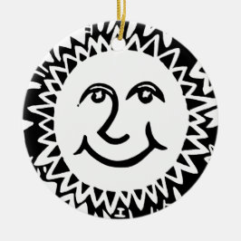 パーソナライズされた太陽パターン セラミックオーナメント