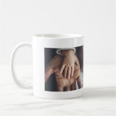 パーソナライズされた夫最高のパパパパパの日 コーヒーマグカップ (左)