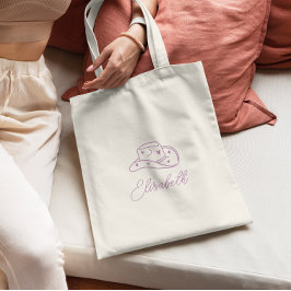 パーソナライズされた女性のカーボーイハットバチェロレッテ トートバッグ