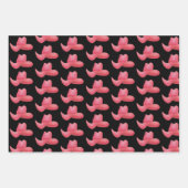 パーソナライズされた女性のカーボーイ ラッピングペーパーシート (正面3)