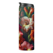 パーソナライズされた威厳がある誕生フラワーグラジオラス16オズ タンブラー (回転右)