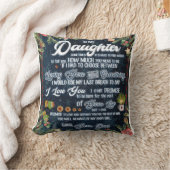 パーソナライズされた娘へ クッション (ブランケット)