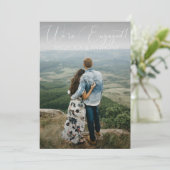 パーソナライズされた婚約パーティ招待状 |写真の追加 招待状 (スタンド正面)