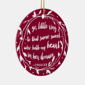 パーソナライズされた婚約保存 | Hollyberry セラミックオーナメント (右)