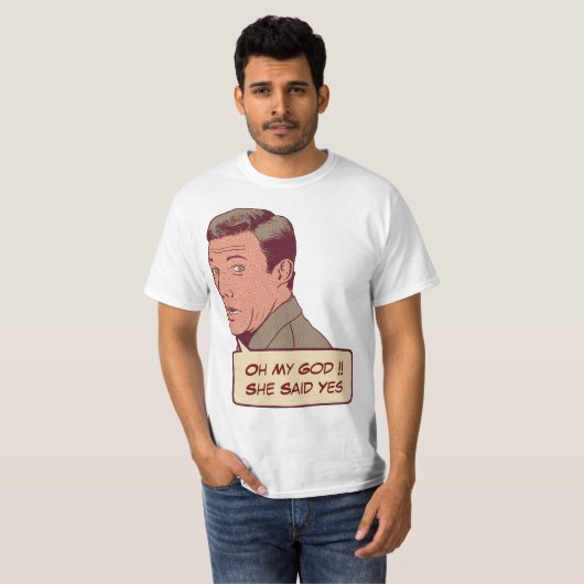 パーソナライズされた婚約対 Tシャツ (正面フル)