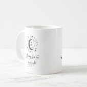 パーソナライズされた婚約結婚ズ常にキスする コーヒーマグカップ (正面左)