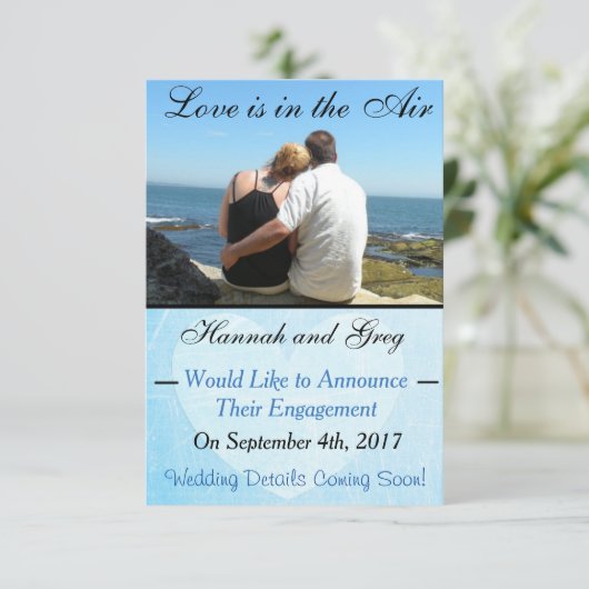 パーソナライズされた婚約 案内状 (スタンド正面)