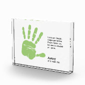 パーソナライズされた子どもの手書きと詩のパパ フォトブロック (右)