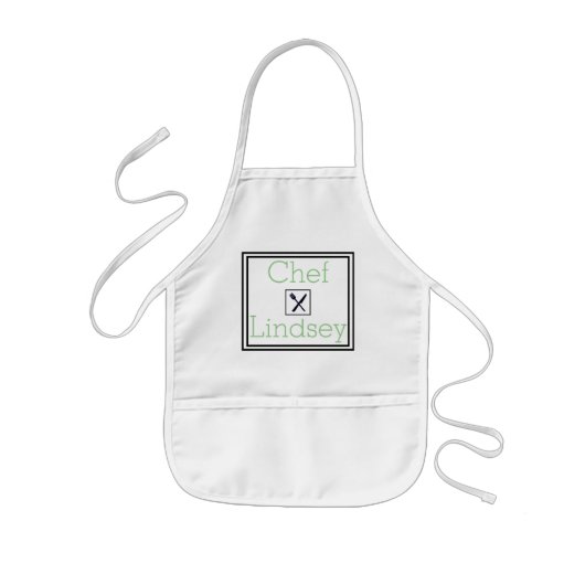 パーソナライズされた子のエプロン 子供用エプロン (正面)