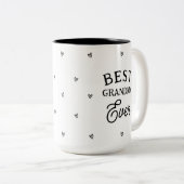 パーソナライズされた子の写真最高のおばあちゃん ツートーンマグカップ (正面右)
