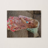 パーソナライズされた子の写真 ジグソーパズル (横)