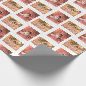 パーソナライズされた子の写真 ラッピングペーパー (角)