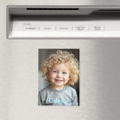 パーソナライズされた子の写真、名前、年齢 マグネット (インサイチュ (食洗機))