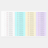 パーソナライズされた子レーベルかわいいユニコーン ラベル (シート)