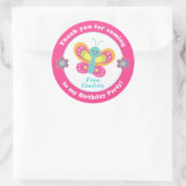 パーソナライズされた子供の誕生日パーティーシール ラウンドシール (バッグ)