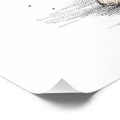 パーソナライズされた子供部屋アート – 枕の上の子犬 ポスター (コーナー)