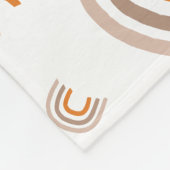 パーソナライズされた子供部屋モダンレインボーベビー フリースブランケット (角)