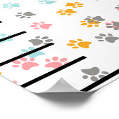 パーソナライズされた子供部屋ルーラーの成長グラフ ポスター (角)