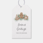 パーソナライズされた季節のごあいさつCookie ギフトタグ (正面)