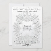 パーソナライズされた季節の挨拶 シーズンカード (裏面)