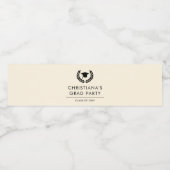 パーソナライズされた学校卒業エレガント ペットボトルラベル (シングルラベル)