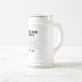 パーソナライズされた学校委員おもしろい ビールジョッキ (正面右)