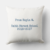 パーソナライズされた学校教育先生評価 クッション (裏面)