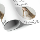 パーソナライズされた孫ギフト – 孫顔- ラッピングペーパー (ロールコーナー)