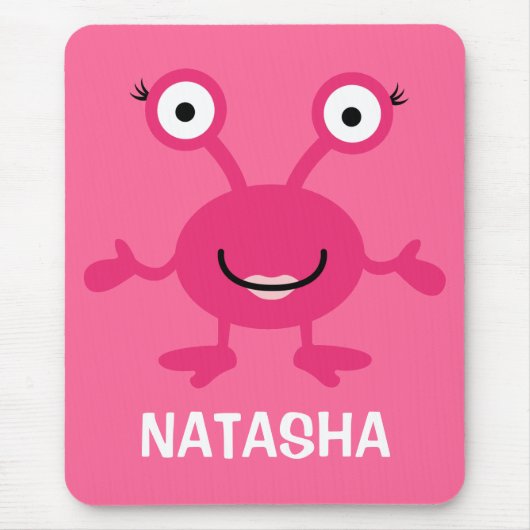 パーソナライズされた宇宙エイリアンマウスパッド子供へ マウスパッド (正面)