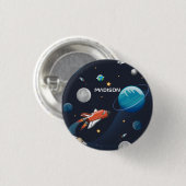 パーソナライズされた宇宙旅行の銀河 缶バッジ (正面&裏面)