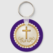 パーソナライズされた安いキリスト教の賜物、どんな大事な行事でも キーホルダー (裏面)