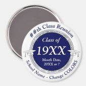 パーソナライズされた安価なクラス懇親会ギフト マグネット (正面/裏面)