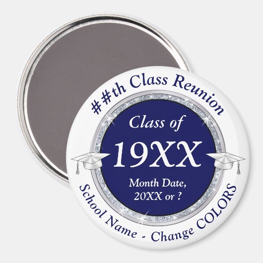 パーソナライズされた安価なクラス懇親会ギフト マグネット (正面/裏面)