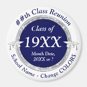 パーソナライズされた安価なクラス懇親会ギフト マグネット (正面)