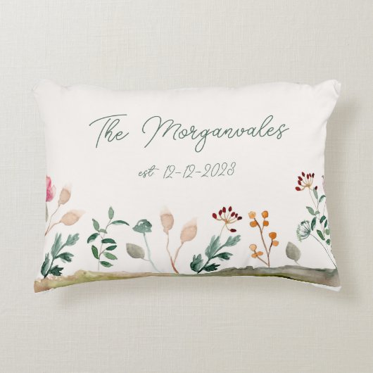 パーソナライズされた定枕 アクセントクッション (正面)