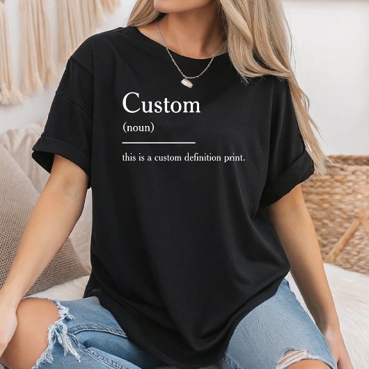 パーソナライズされた定義 面白い定義 引用 Tシャツ