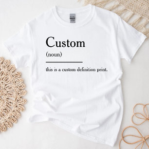 パーソナライズされた定義 面白い定義 引用 Tシャツ