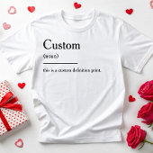 パーソナライズされた定義 面白い定義 引用 Tシャツ