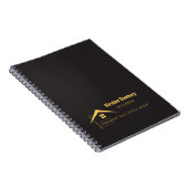 パーソナライズされた実在エレガントプロフェッショナル ノートブック (右側)