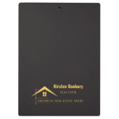 パーソナライズされた実在プロフェッショナル クリップボード (裏面)