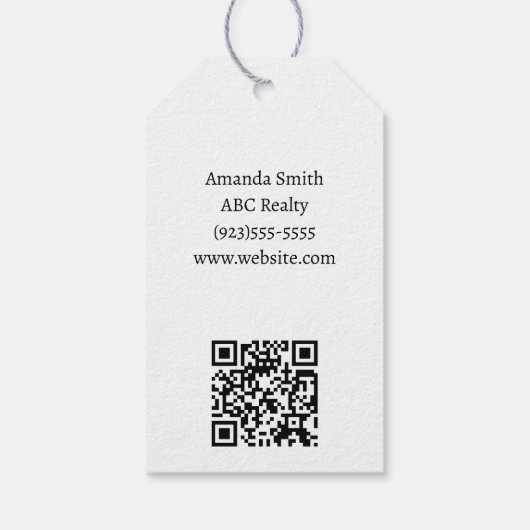 パーソナライズされた実在ポップ・アートのEstate By ギフトタグ (裏面)